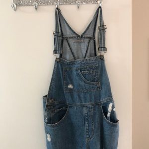 Denim overalls